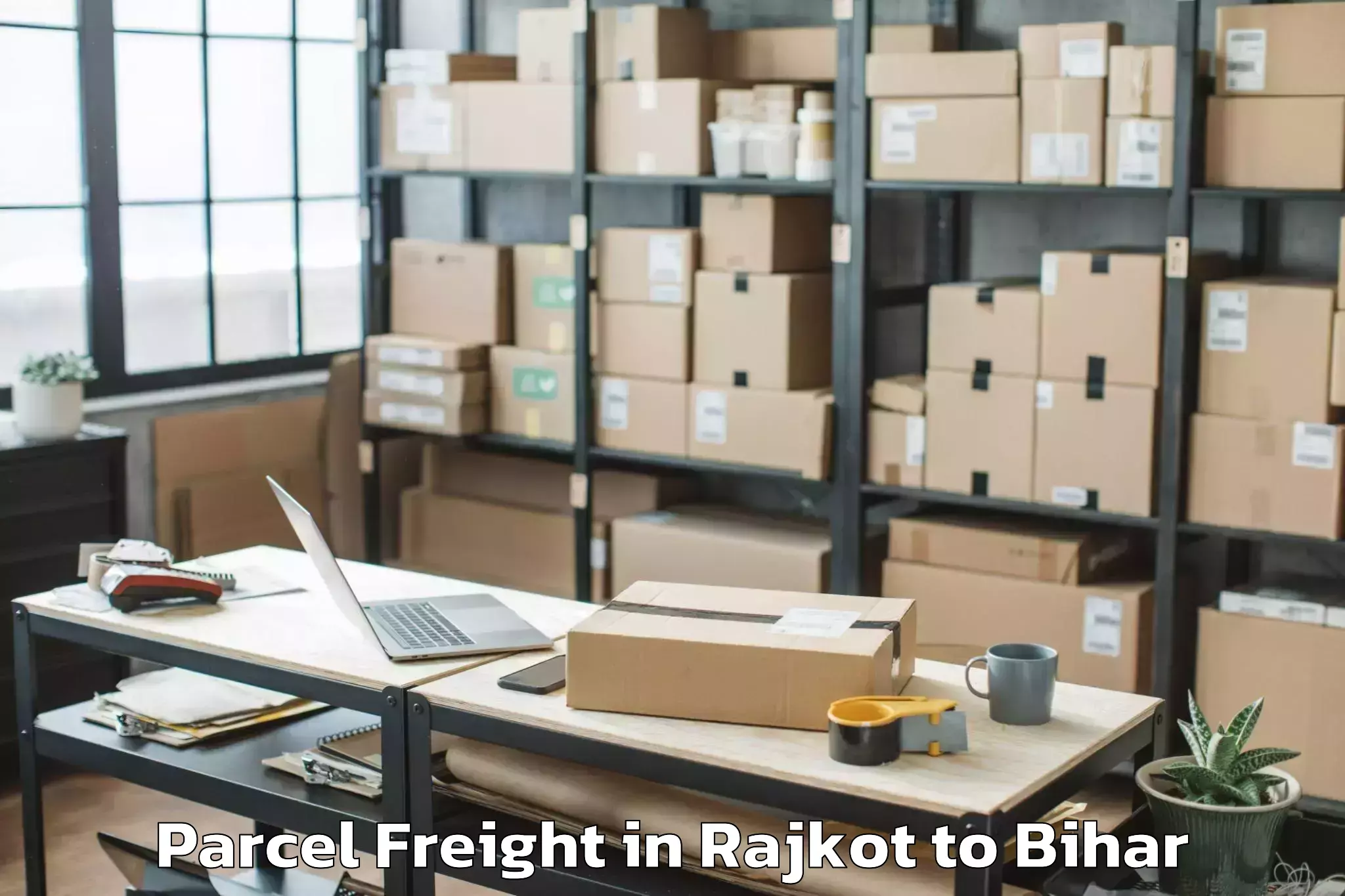 Easy Rajkot to Asarganj Parcel Freight Booking